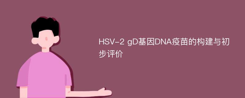 HSV-2 gD基因DNA疫苗的构建与初步评价